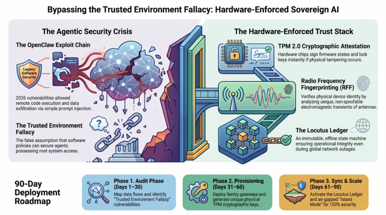 Sovereign Agents and Hardware-Enforced Trust: Bypassing the Trusted Environment Fallacy